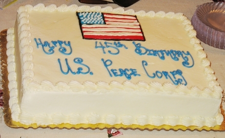 Peace Corps' 45th Birthday Cake